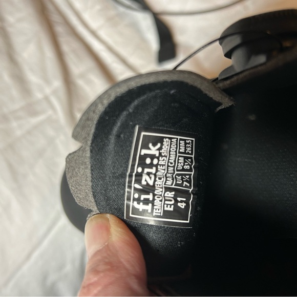 Fizik Tempo Overcure Cycling Shoes Sz 41 Black - Picture 6 of 6
